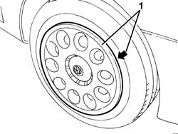 CREST ON HUB CAP PLATES - R R