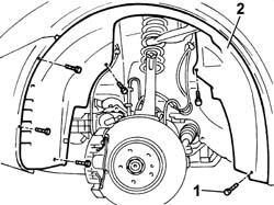 LEFT FRONT WHEEL ARCH LINER - R.R.