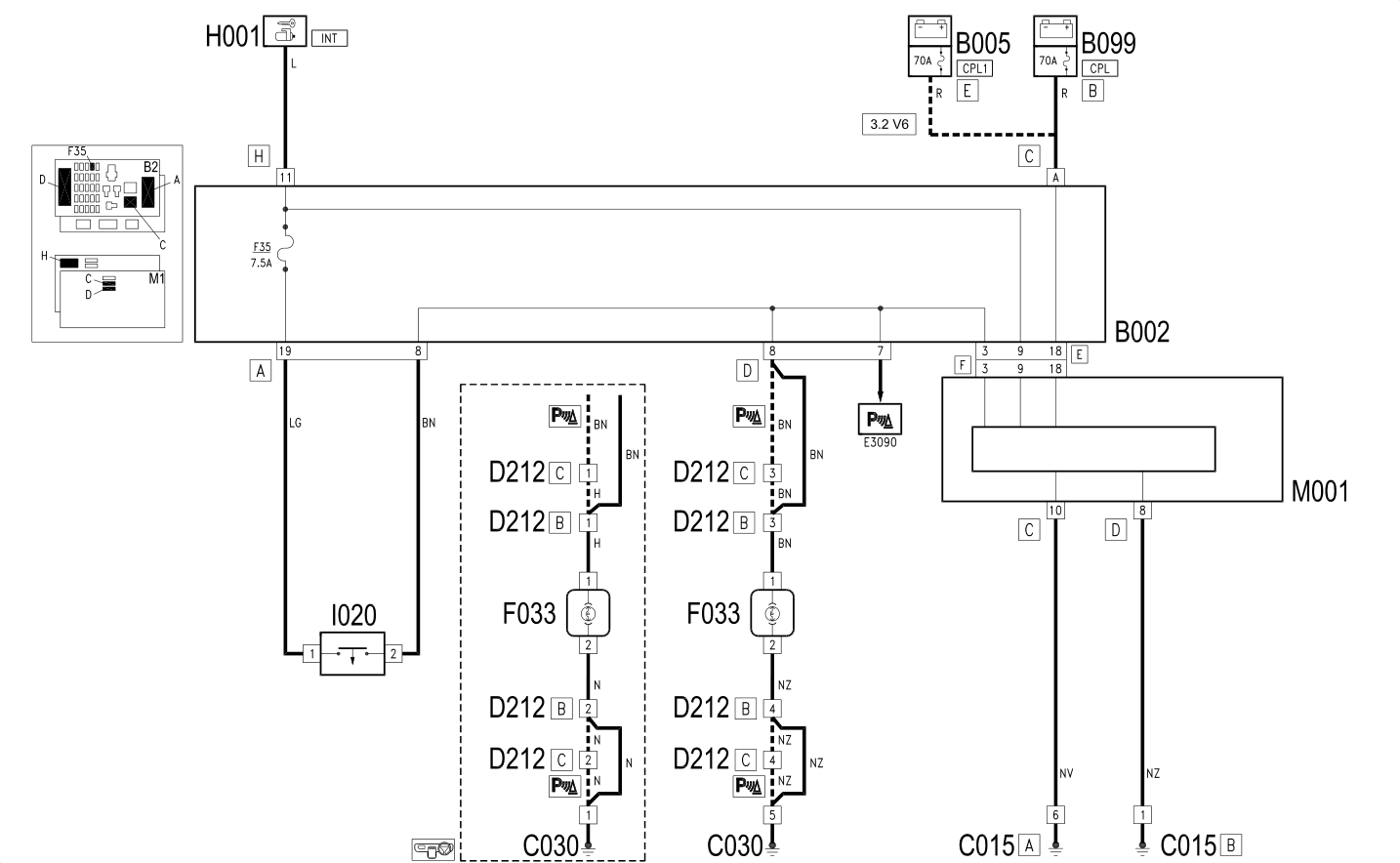 REVERSING LIGHTS - WIRING DIAGRAM