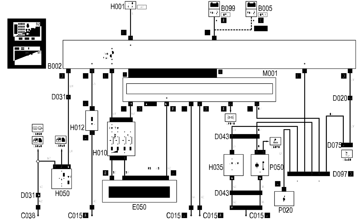 INSTRUMENT LIGHTING - WIRING DIAGRAM