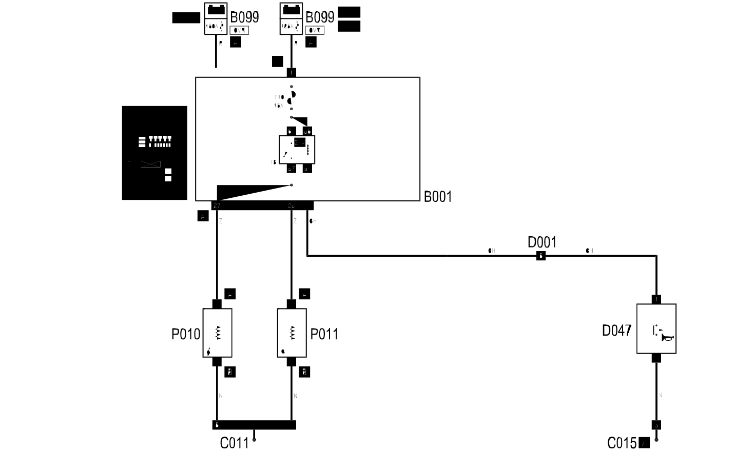HORNS - WIRING DIAGRAM
