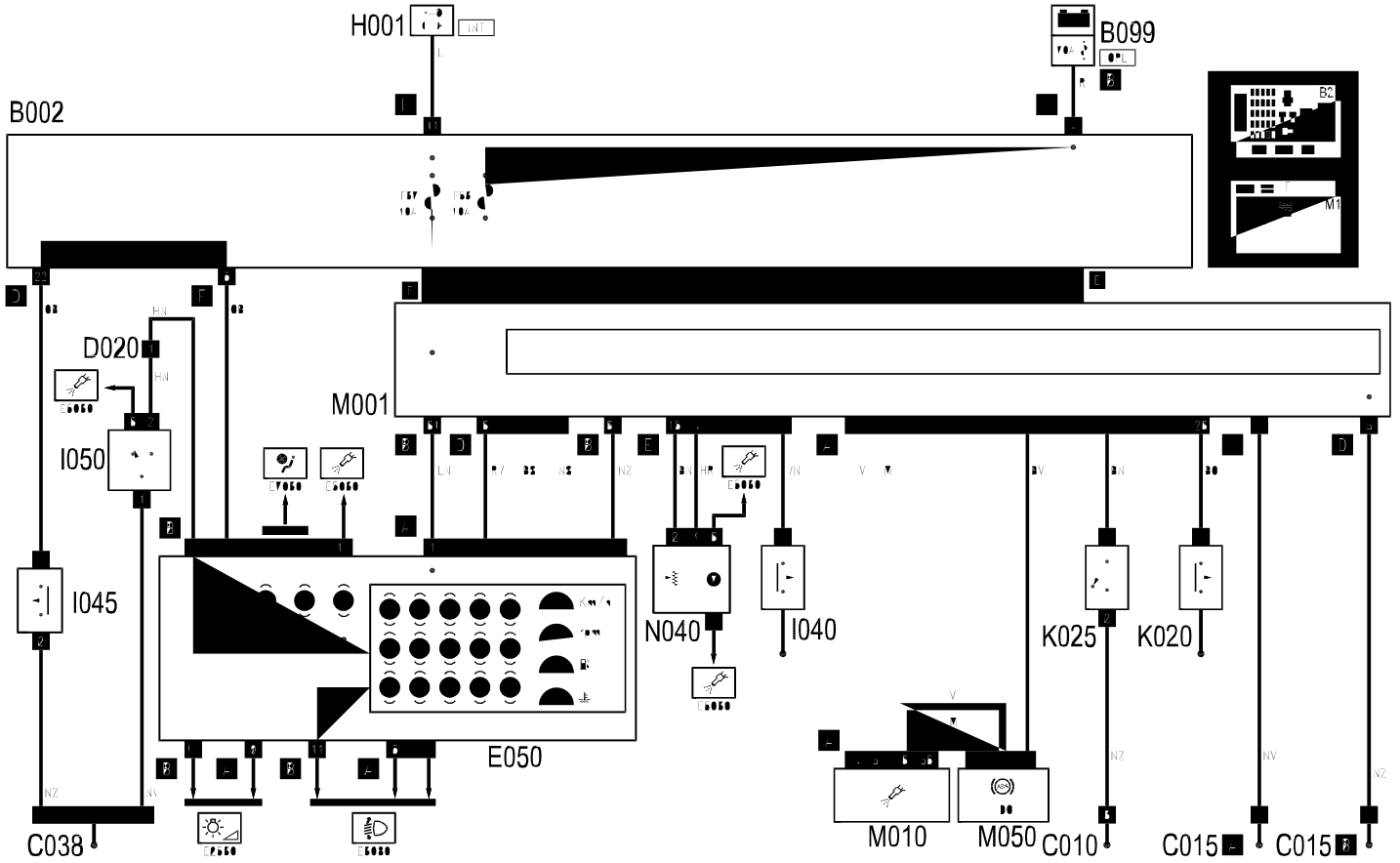 INSTRUMENT PANEL - WIRING DIAGRAM