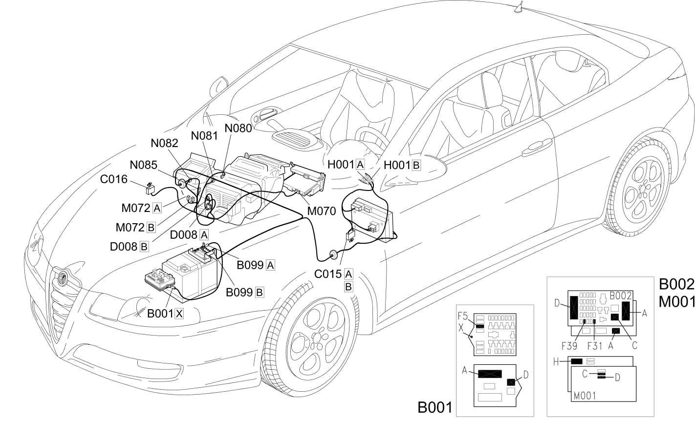 AIR CONDITIONER - COMPONENT LOCATION