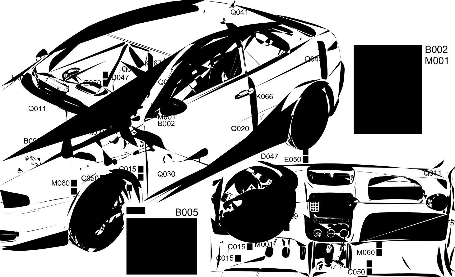 AIRBAG - LOCATION OF COMPONENTS