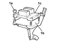 IGNITION/INJECTION SYSTEM CONTROL UNIT MOUNT - R R