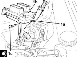 IGNITION/INJECTION SYSTEM CONTROL UNIT MOUNT - R R