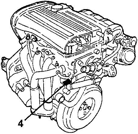 T. Spark 16V engine showing the engine marking 4