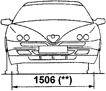 Front view of Spider vehicle with dimension 1506