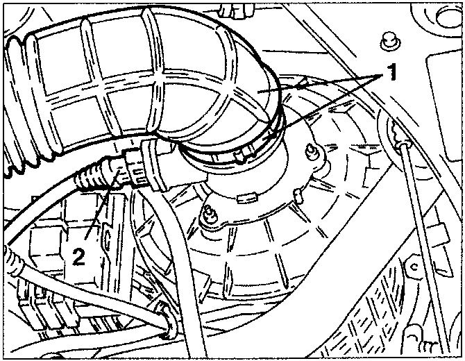 Air cleaner cartridge removal diagram