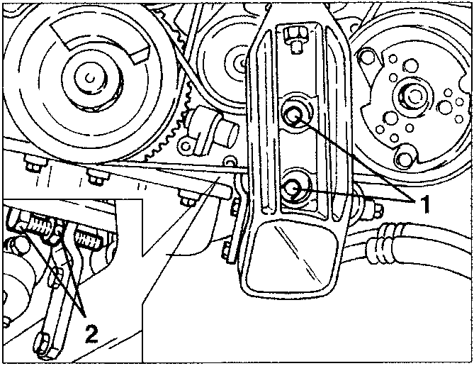 Belt tensioner adjustment