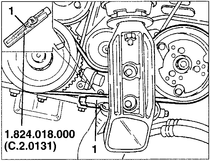 Conditioner compressor drive belt tension measurement