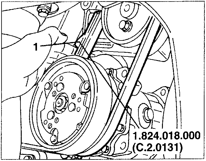 Power steering drive belt measurement