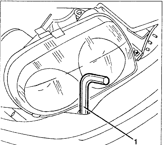 Close-up of Allen wrench adjusting a bush in bumper connection bracket