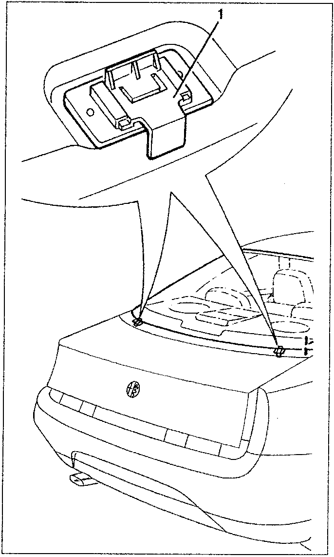 Diagram showing raising rear edge of seal to remove rearscreen rest feet