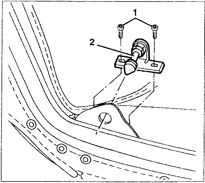 Rear hook assembly with parts 1 and 2