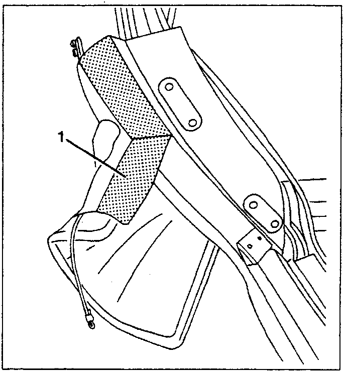 Diagram showing detachment of hood canvas edges from door surround vertical seal grooves