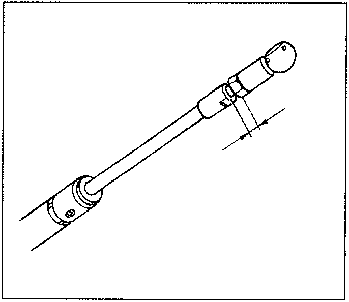 Diagram showing a stem with an arrow indicating extension.