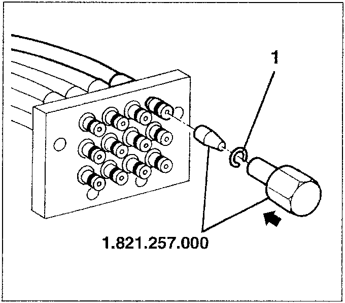 Retainer ring assembly with special tool 1.821.257.000