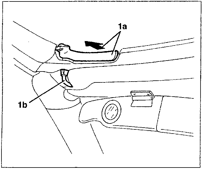 Diagram showing rear pins and button