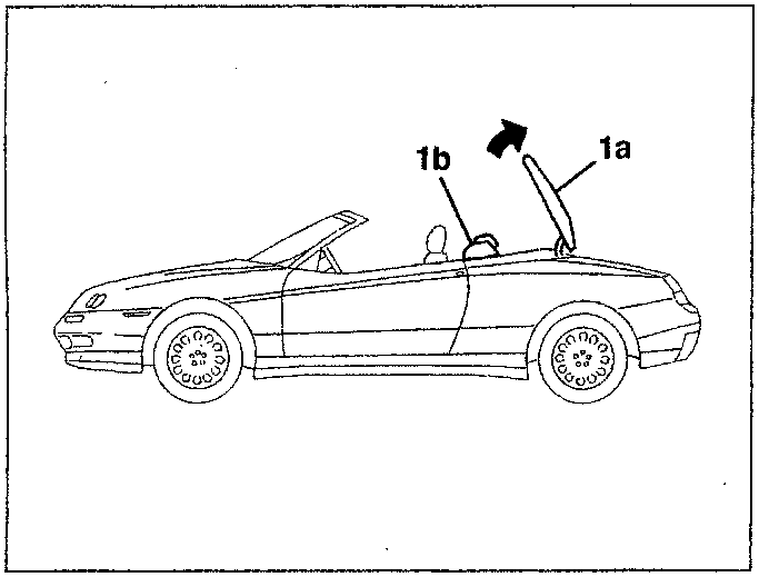 Side view of a car with the hard top being positioned on the vehicle.