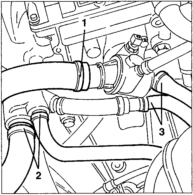 Coolant pipes and throttle body connections