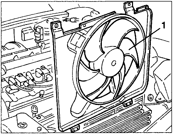 Cooling fan removal