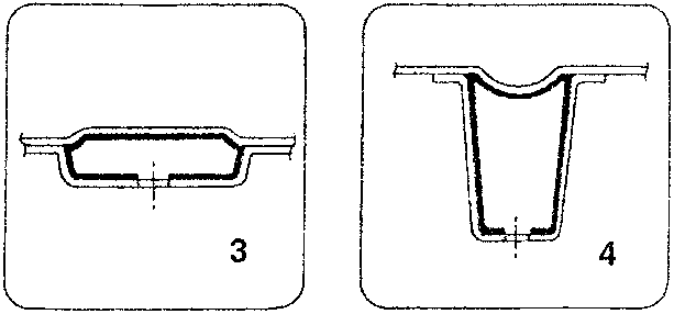 Cross-section diagrams of parts 3 and 4 showing wax oil treatment areas.