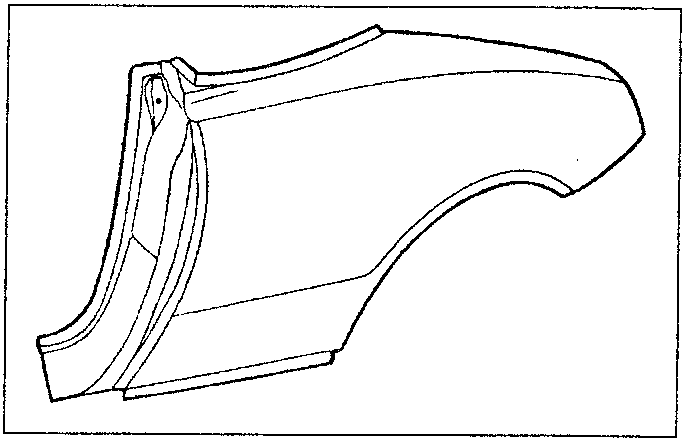 Diagram of a car body panel