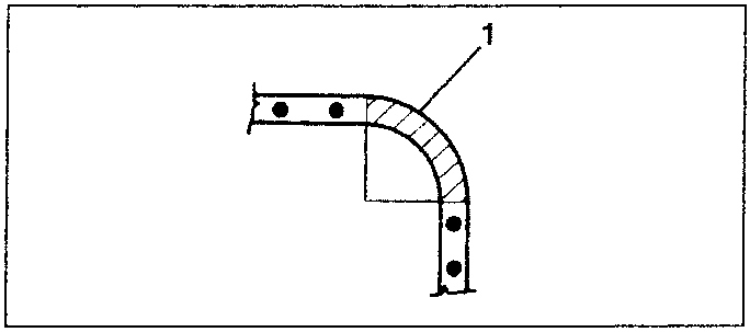 Angled surface without welding spots