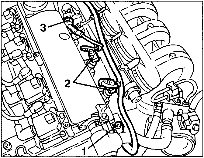 Engine components with numbered parts