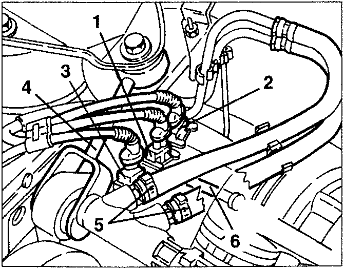 Engine components with numbered parts