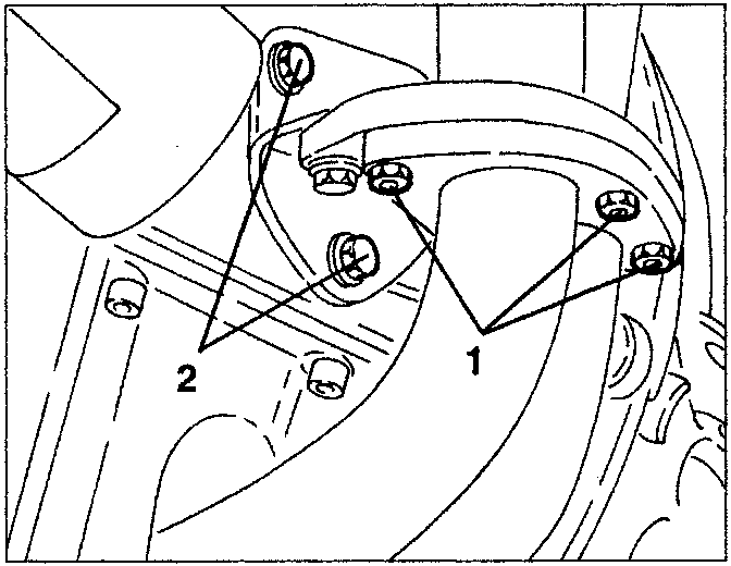 Exhaust pipe and manifold support bracket with bolts