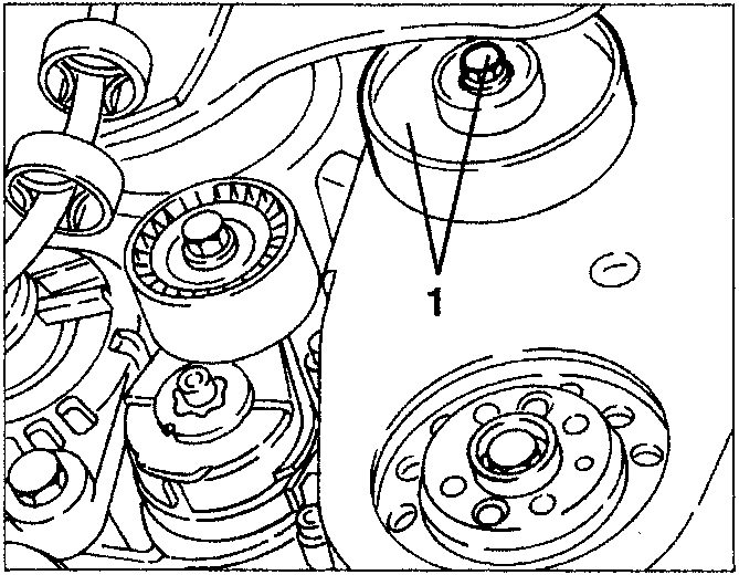 Auxiliary components drive belt guide pulley
