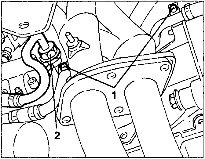 Coolant pipes connected to heat exchanger