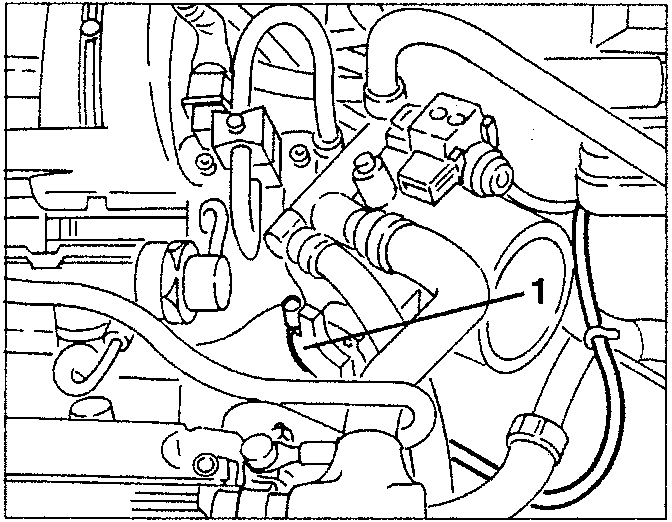 Vacuum takeoff pipe and accelerator cable disconnected from throttle body