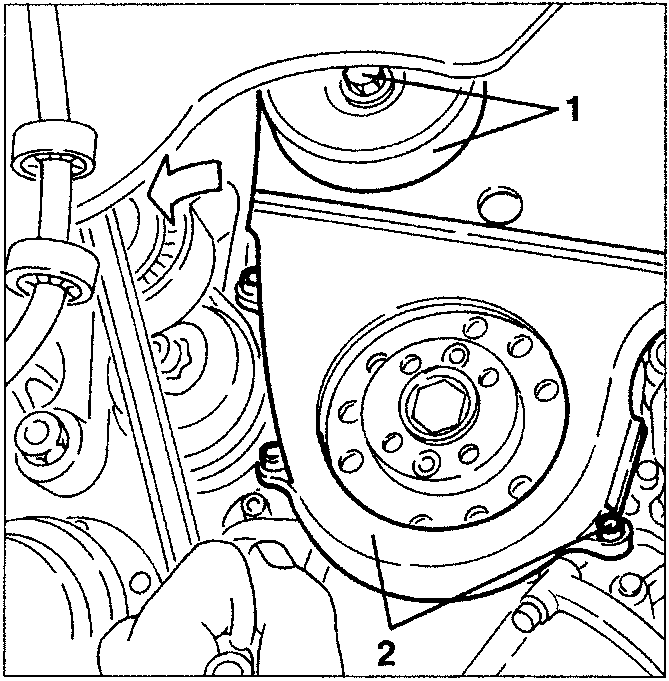 Upper cover of the timing gear and counter-rotating shaft belts
