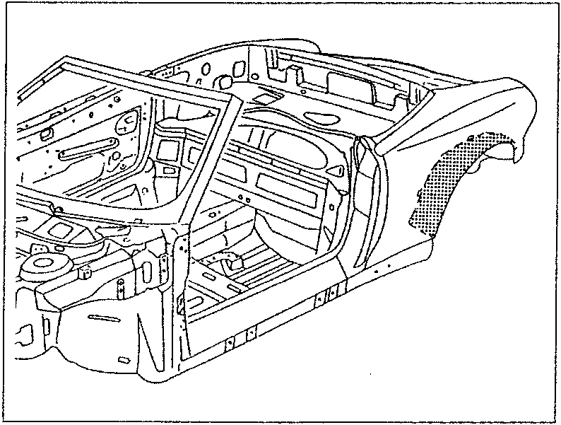 Interior trim panel removal diagram for vehicle cabin