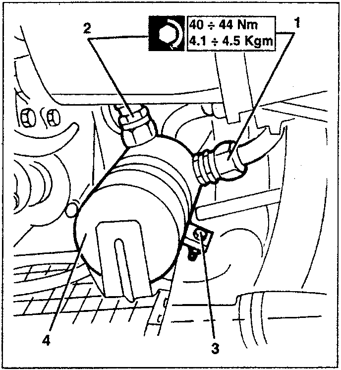 Drier filter installation
