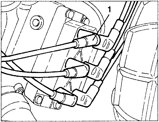 High voltage cables disconnected from ignition coils