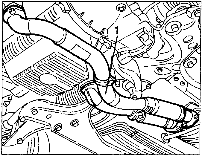 Exhaust manifold with E.G.R. valve connection