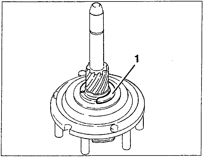 Split ring fastening the reversing gear
