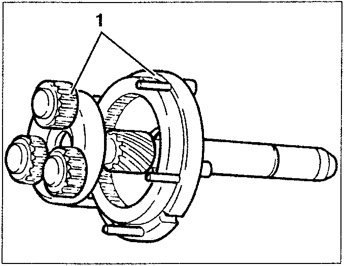 Differential drive gear separated from the reversing gear