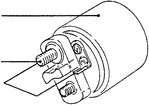 Coupling relay diagram showing + and - terminals