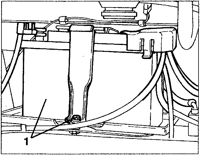Battery with terminals and clamp screw