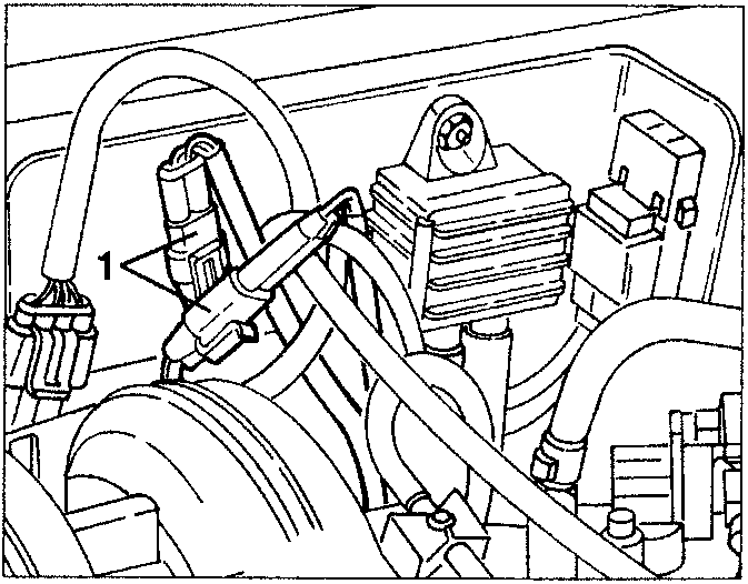 Alternator with lambda sensor and connections