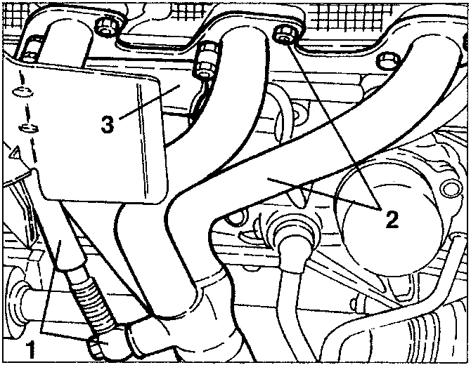 Exhaust manifold and starter motor heat shields