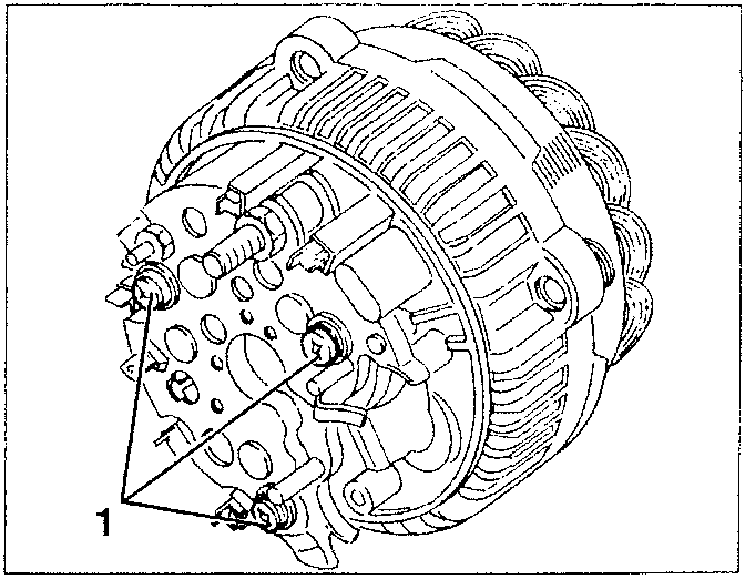 Rectifier unit with three screws