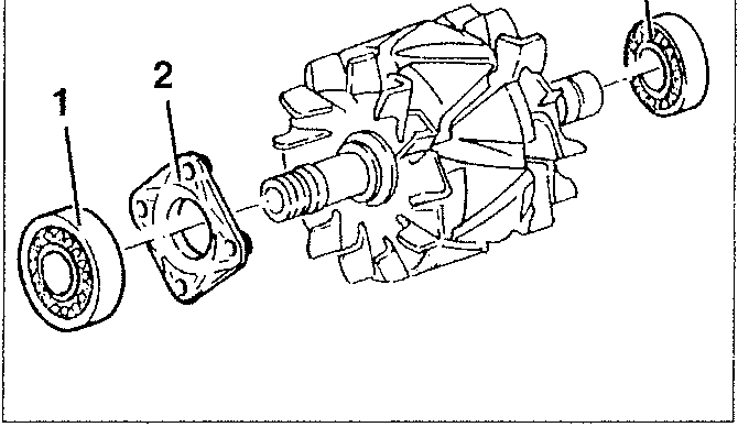 Rotor bearings and cover plate