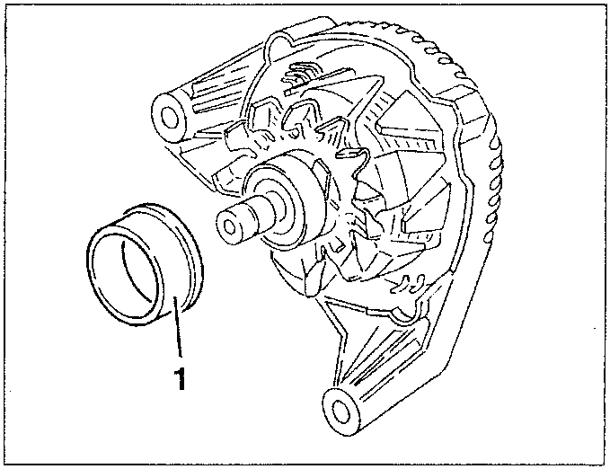 Centering ring removed from regulator side bearing