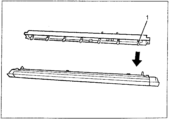 Illustration showing removal of third stop light bulb holder